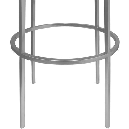 Tyson Silver Iron Bar Stool
