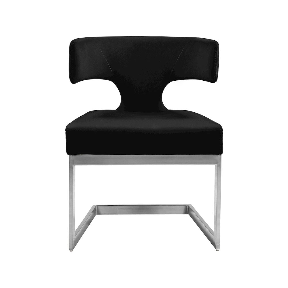 Alexandra Black Velvet Dining Chair