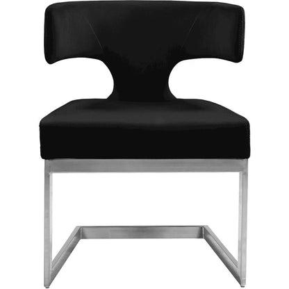 Alexandra Black Velvet Dining Chair