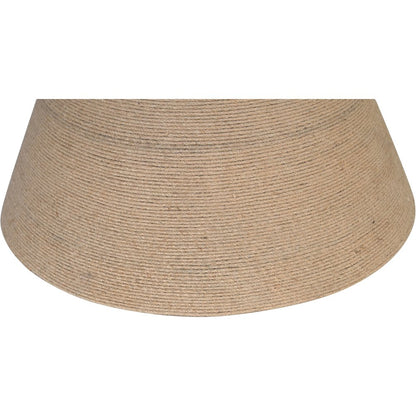Baleen 48" Brown Genuine Marble And Jute Dining Table