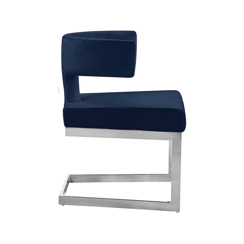 Alexandra Navy Velvet Dining Chair