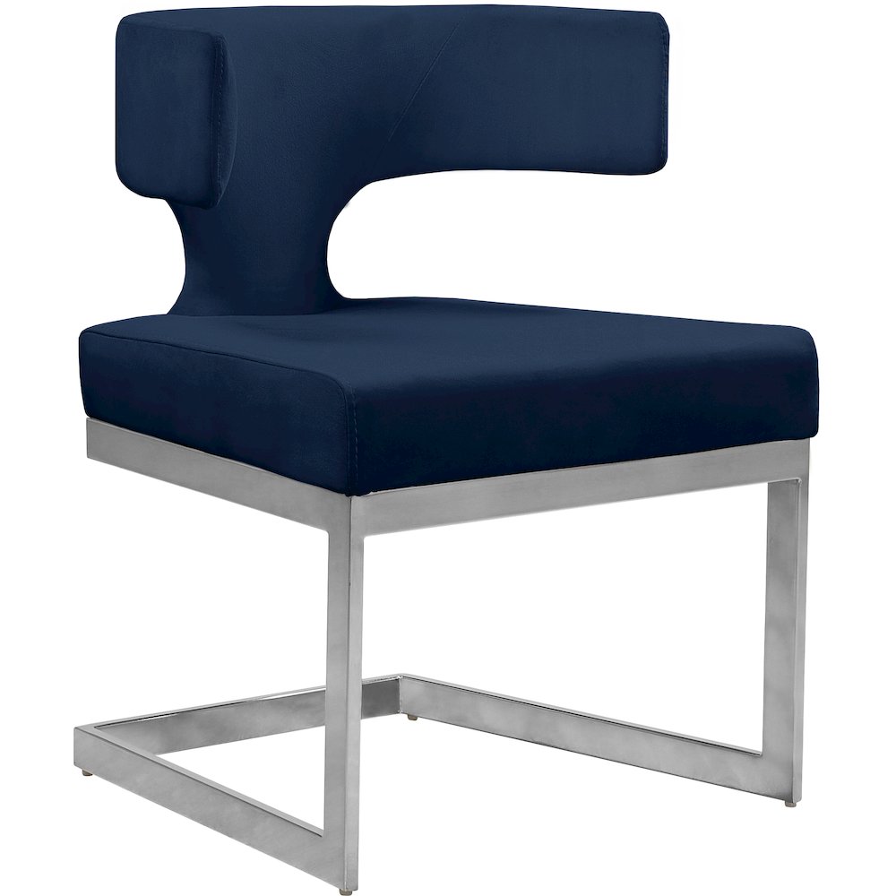 Alexandra Navy Velvet Dining Chair