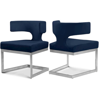 Alexandra Navy Velvet Dining Chair