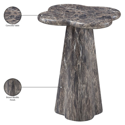 Nola Brown Concrete Indoor/Outdoor End Table