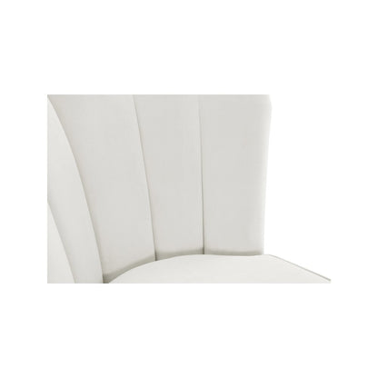Lily Cream Velvet Stool, Set of 2
