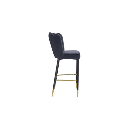 Lily Grey Velvet Stool, Set of 2