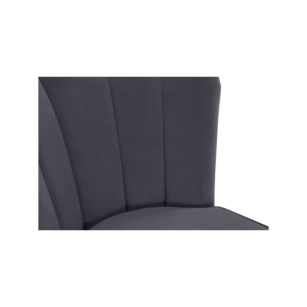 Lily Grey Velvet Stool, Set of 2