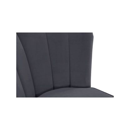 Lily Grey Velvet Stool, Set of 2