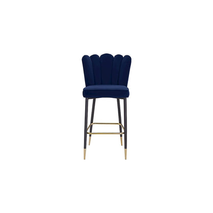 Lily Navy Velvet Stool, Set of 2