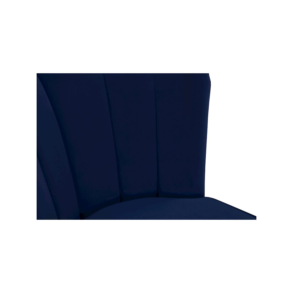 Lily Navy Velvet Stool, Set of 2