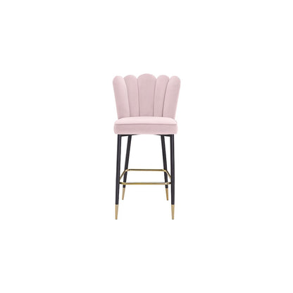 Lily Pink Velvet Stool, Set of 2