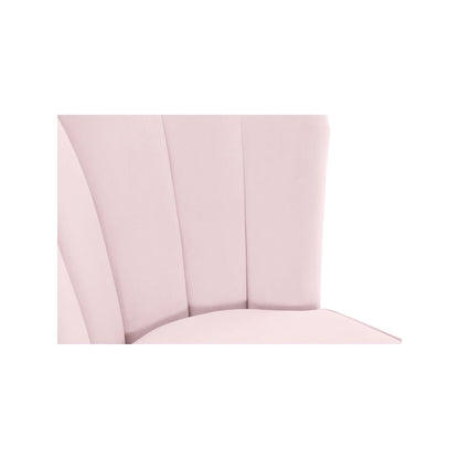 Lily Pink Velvet Stool, Set of 2