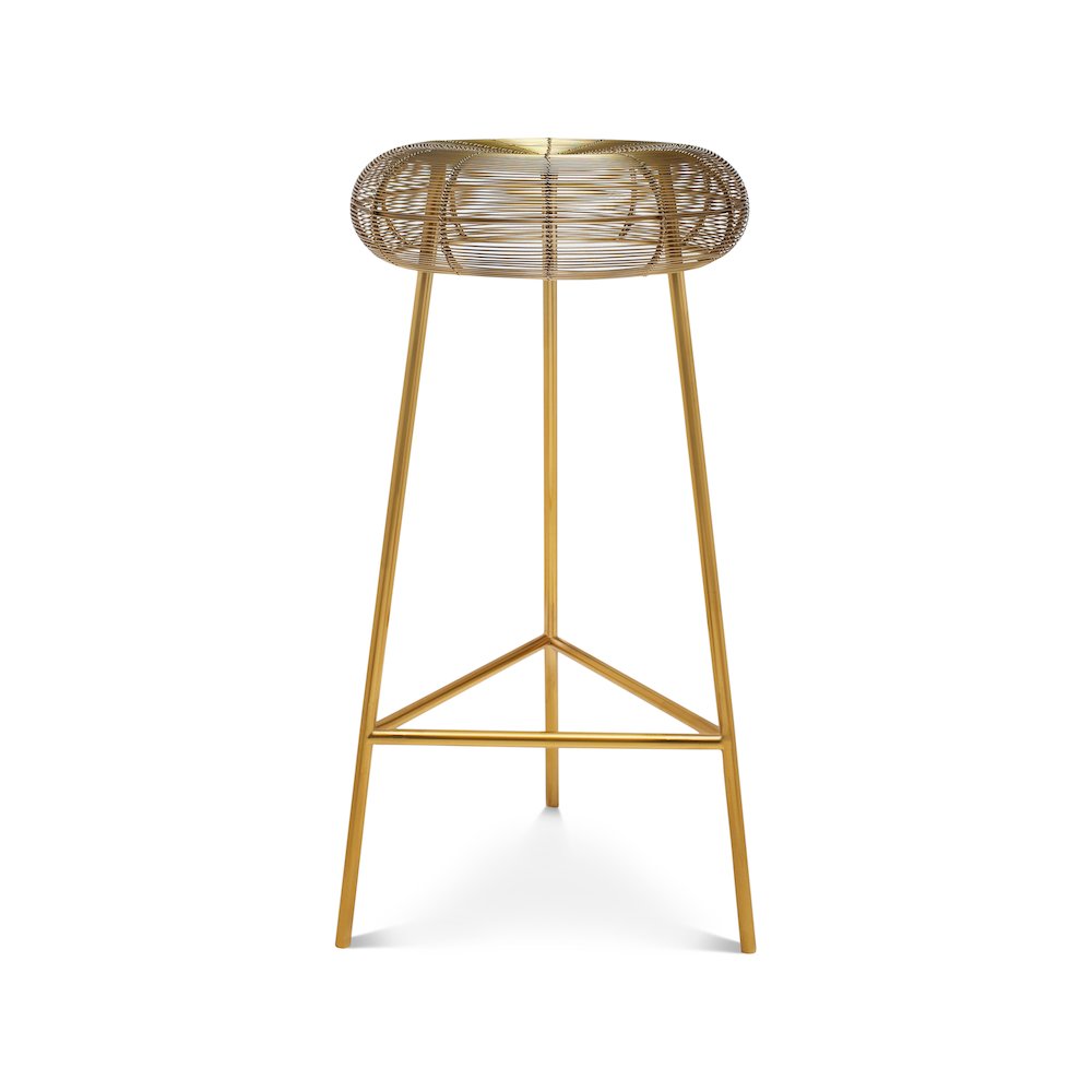 Tuscany Gold Metal Bar Stool