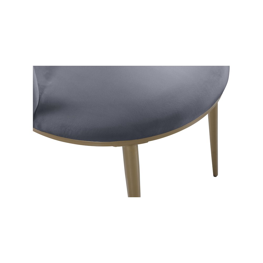 Skylar Grey Velvet Dining Chair, Set of 2