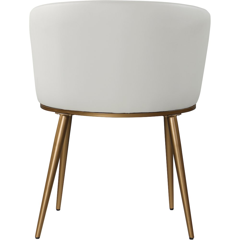 Skylar White Vegan Leather Dining Chair, Set of 2