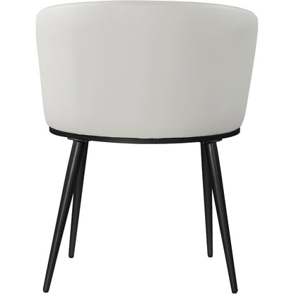 Skylar White Vegan Leather Dining Chair, Set of 2