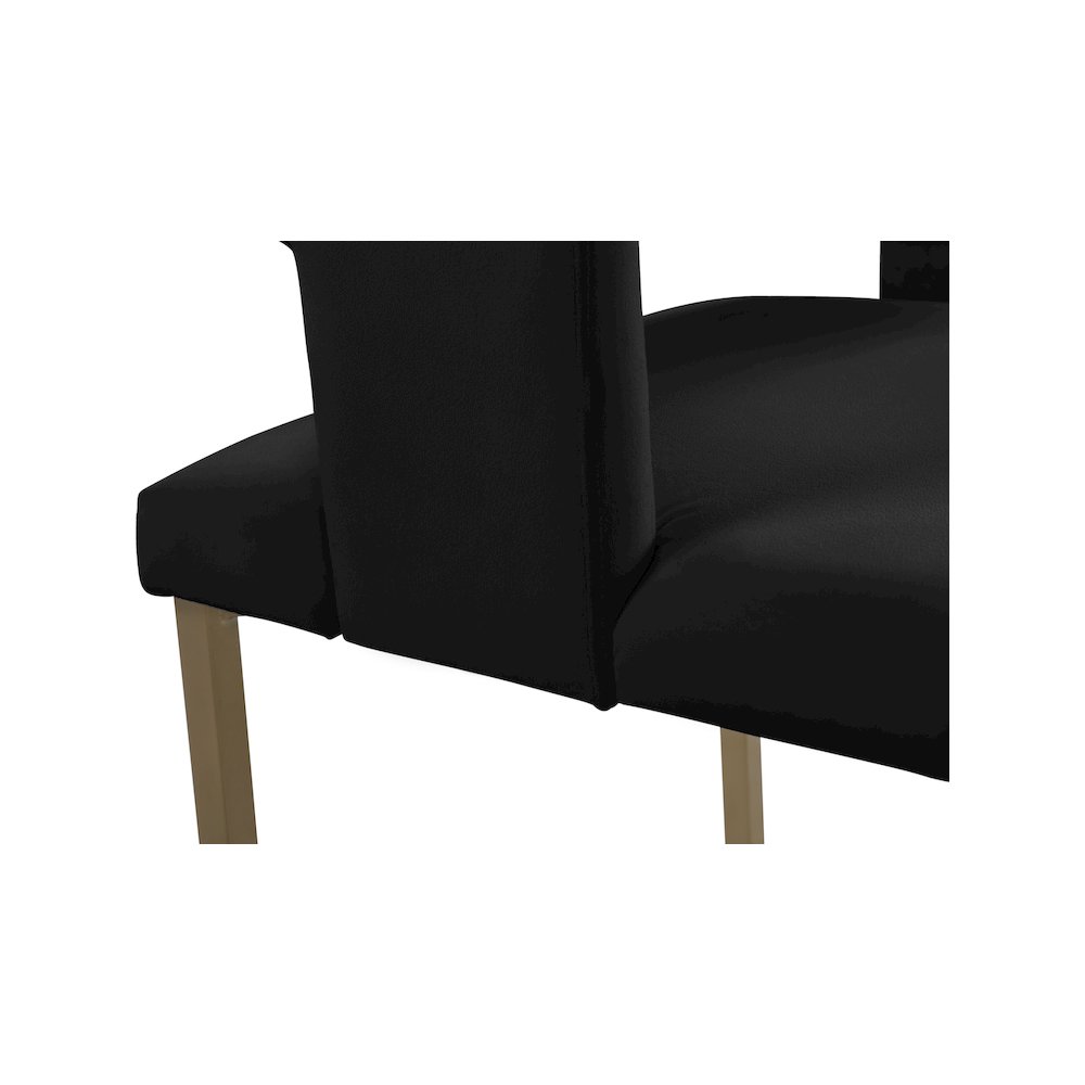 Caleb Black Velvet Dining Chair, Set of 2