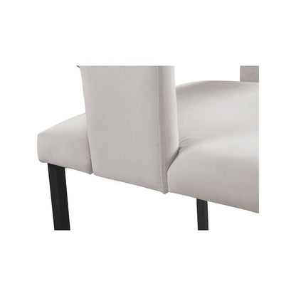 Caleb Cream Velvet Dining Chair, Set of 2
