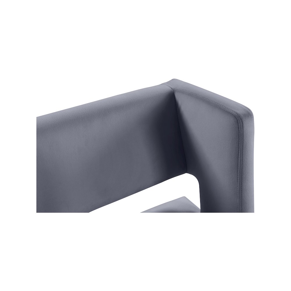 Caleb Grey Velvet Counter Stool, Set of 2