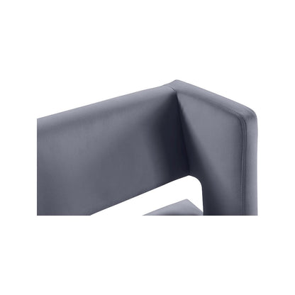 Caleb Grey Velvet Counter Stool, Set of 2