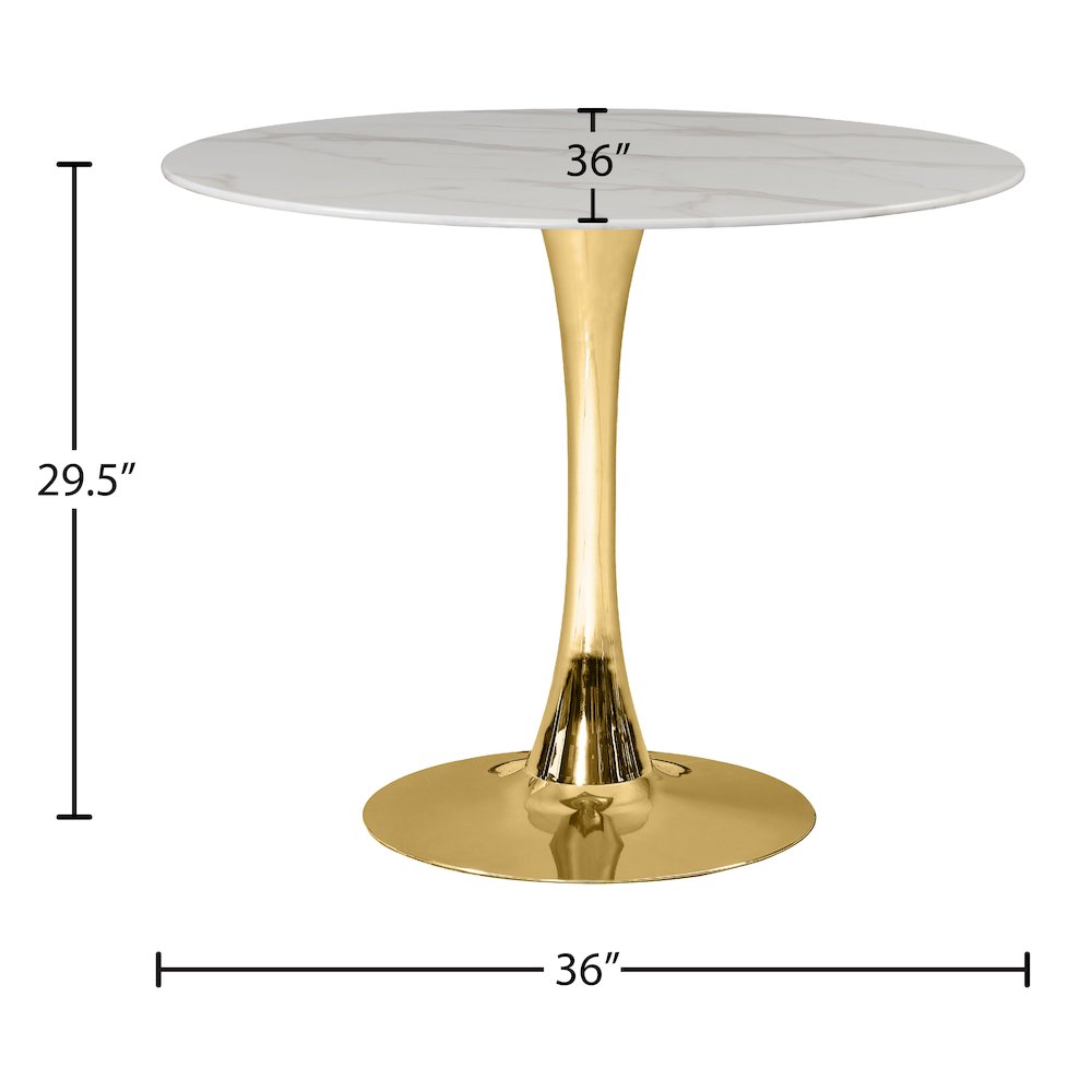 Holly Gold Dining Table
