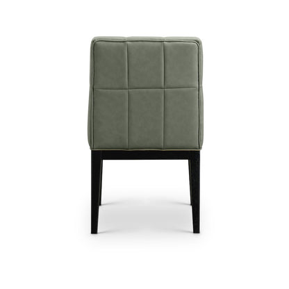 Adrian Green Vegan Leather Dining Side Chair, Set of 2