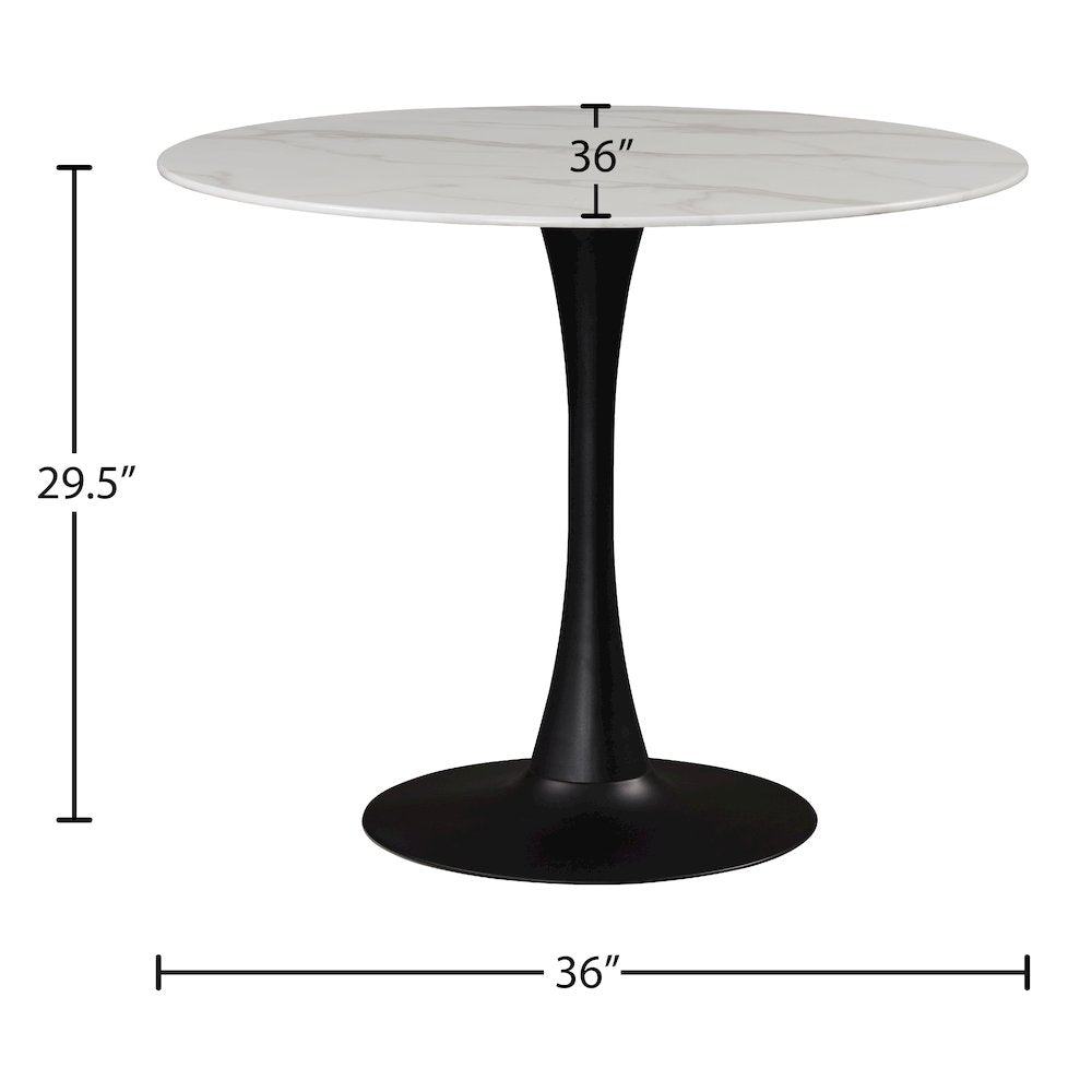 Holly Matte Black Dining Table