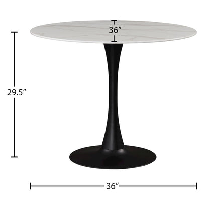 Holly Matte Black Dining Table