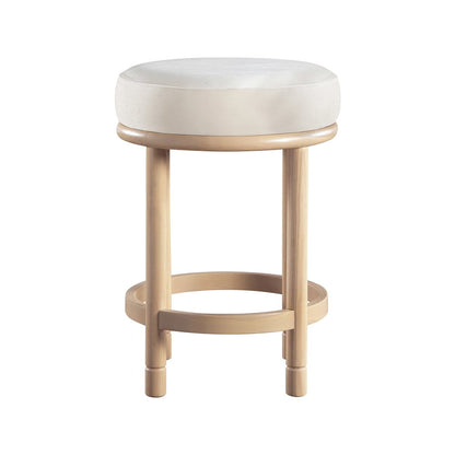 Monette Cream Velvet Counter Stool