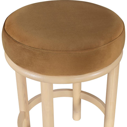 Monette Saddle Velvet Counter Stool