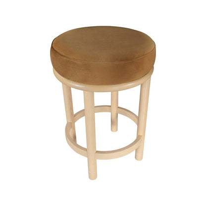Monette Saddle Velvet Counter Stool