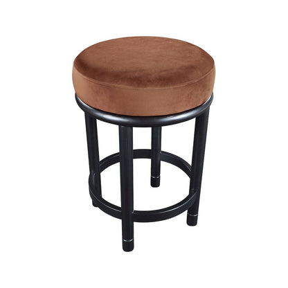 Monette Cognac Velvet Counter Stool