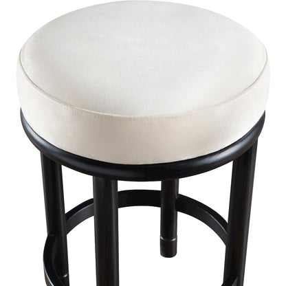 Monette Cream Velvet Counter Stool