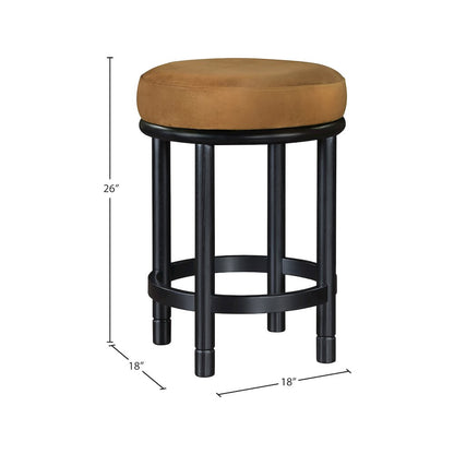 Monette Saddle Velvet Counter Stool