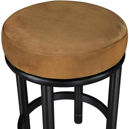 Monette Saddle Velvet Counter Stool