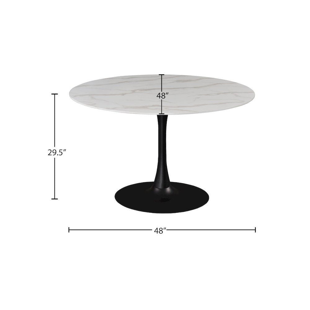 Holly Matte Black Dining Table
