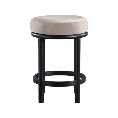 Monette Taupe Velvet Counter Stool