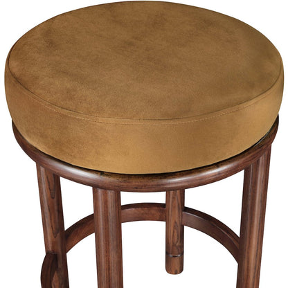Monette Saddle Velvet Counter Stool