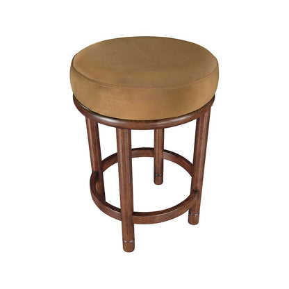 Monette Saddle Velvet Counter Stool