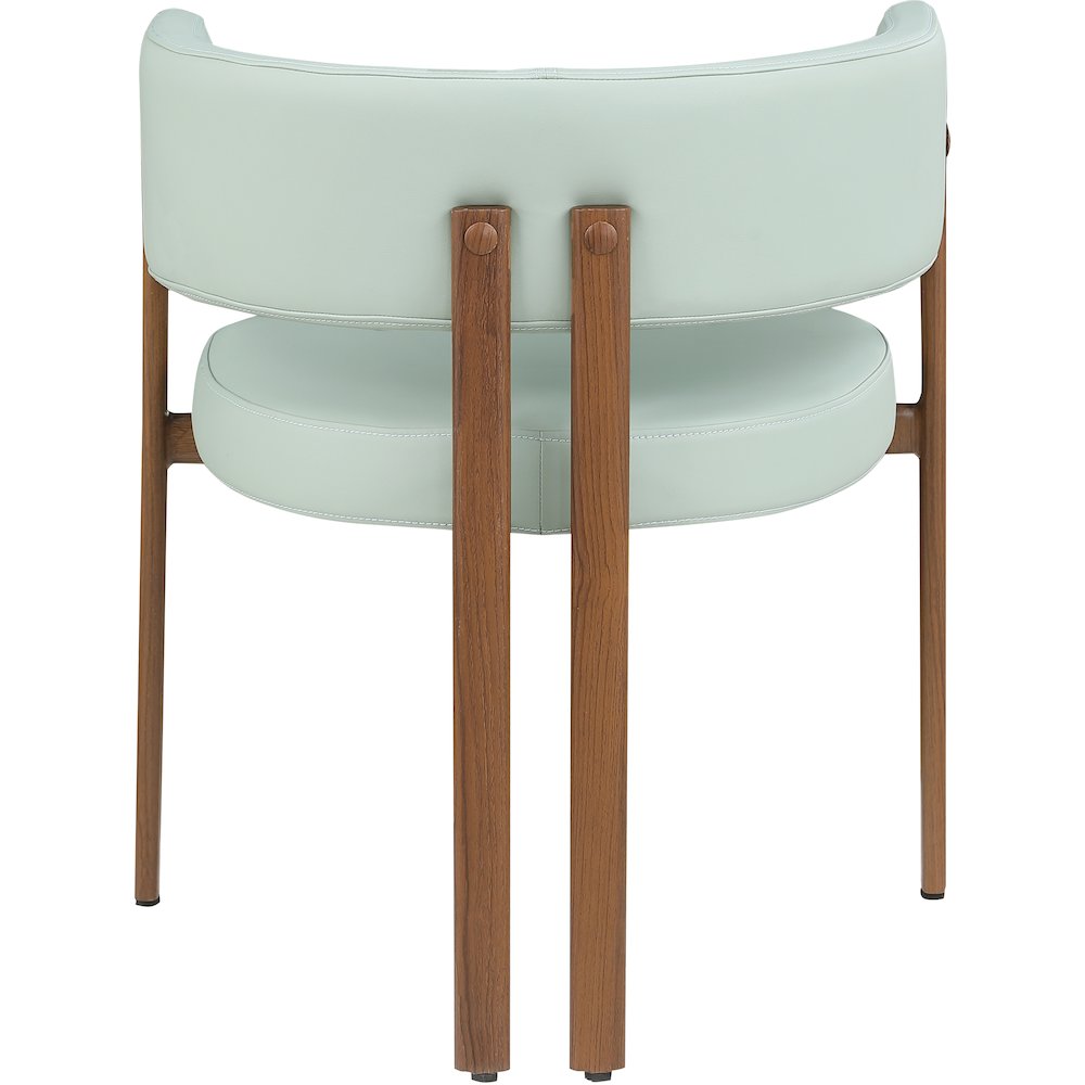 Gideon Mint Green Vegan Leather Dining Chair, Set of 2