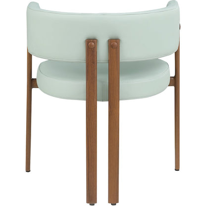 Gideon Mint Green Vegan Leather Dining Chair, Set of 2