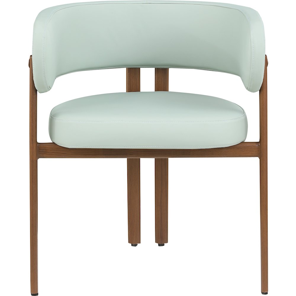 Gideon Mint Green Vegan Leather Dining Chair, Set of 2