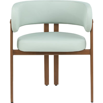 Gideon Mint Green Vegan Leather Dining Chair, Set of 2