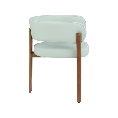 Gideon Mint Green Vegan Leather Dining Chair, Set of 2