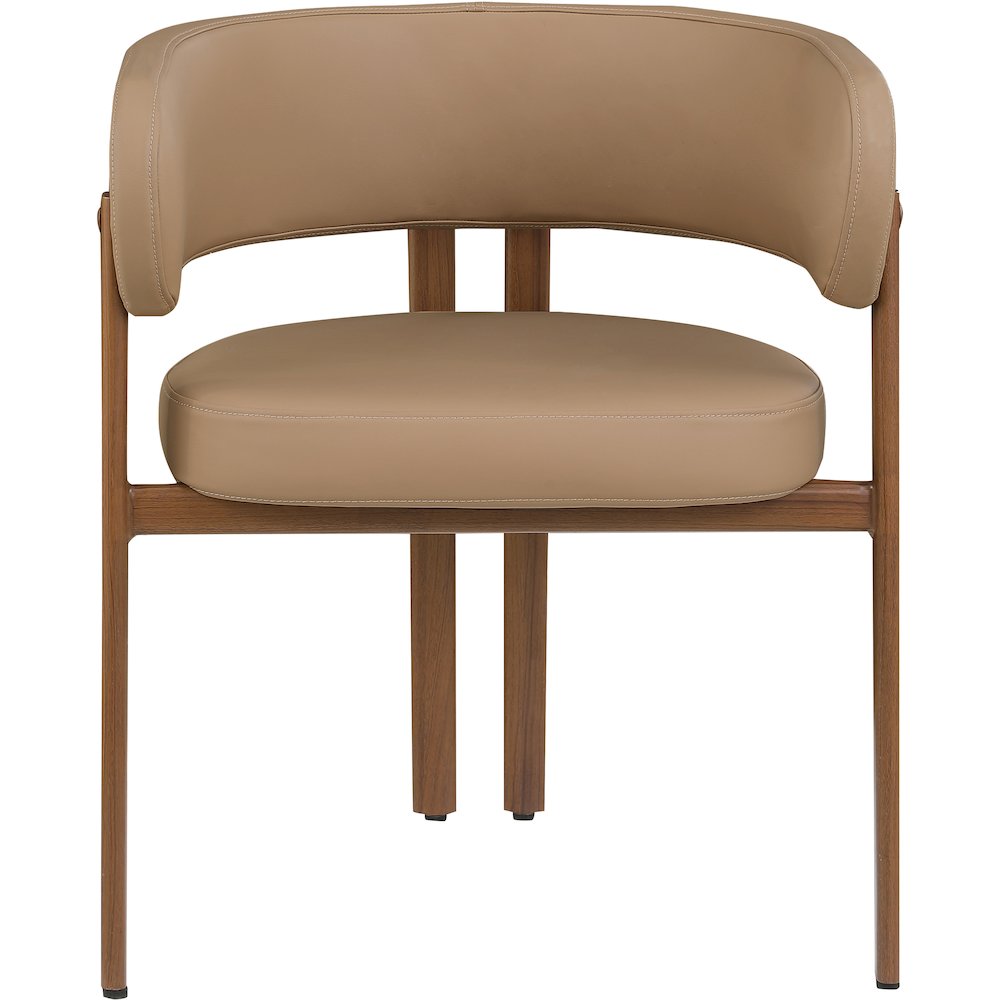 Gideon Tan Vegan Leather Dining Chair, Set of 2