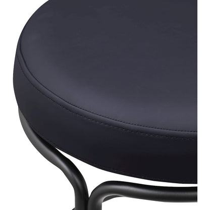Madison Black Vegan Leather Counter Stool, Set of 2