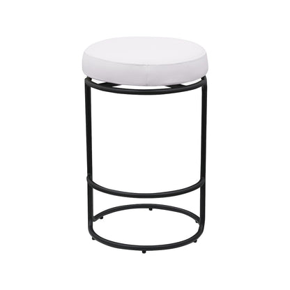 Madison Cream Vegan Leather Counter Stool, Set of 2