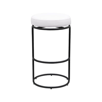 Madison Cream Vegan Leather Bar Stool, Set of 2