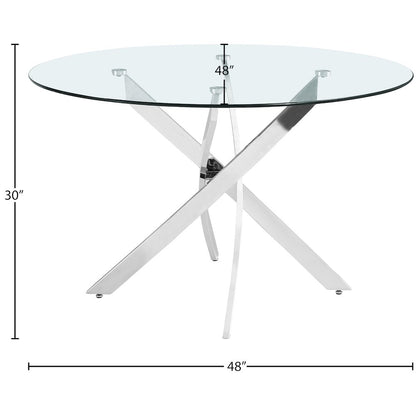 Xander Chrome Dining Table