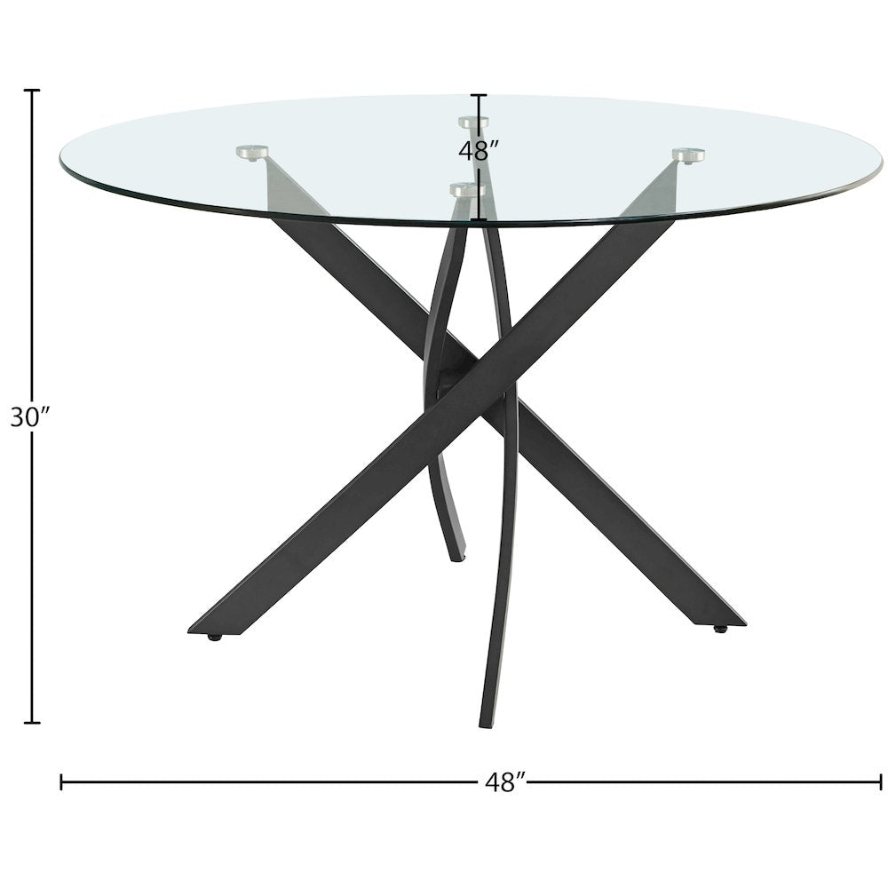 Xander Matte Black Dining Table